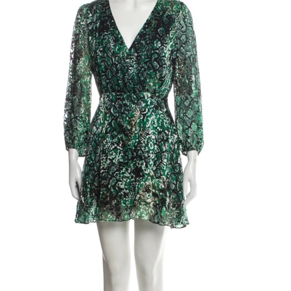 Alice + Olivia Printed Wrap Dress - Size 6 - NEW With Tags. - Picture 16 of 16